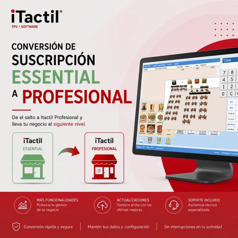 Conversión de Suscripción Essential a Profesional