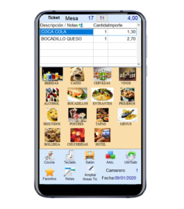 Pantalla de PDA